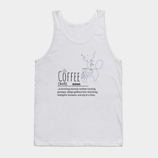 Coffee Defined Unique Dictionary Style Tank Top